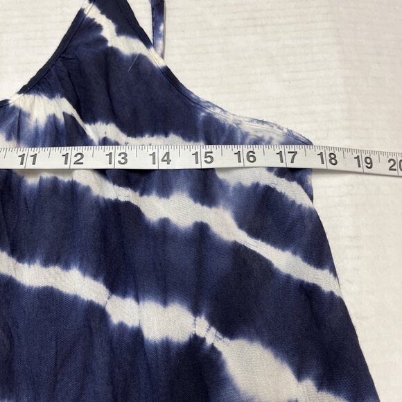 Raviya Cover Up Womens L Blue‎ Tie Dye Tank Maxi Dress Beachy Boho Hippie - Picture 6 of 9